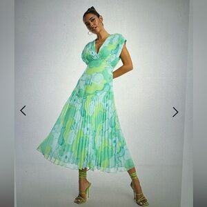 ASOS pleated midi dress